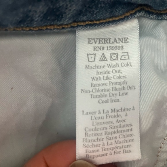EVERLANE The Curvy Way High Waist Light Wash Cropped Skinny Jeans Size 29 - Picture 5 of 8